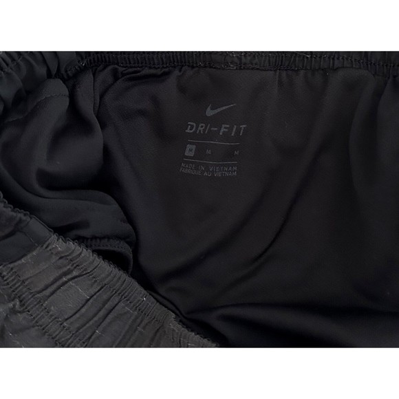 Nike Dri-FIT Gray & Black Lined Running Gym Workout Shorts Women’s Size Medium - Picture 3 of 4